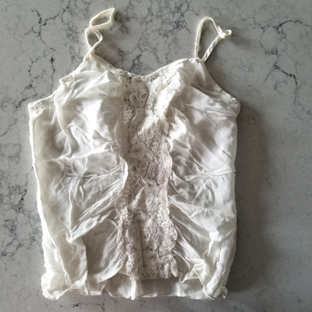 Silk lace top